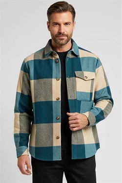 Solid Manheim Skjorte Indian Teal